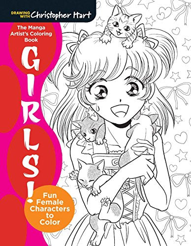 The Manga Artists Coloring Book: Girls