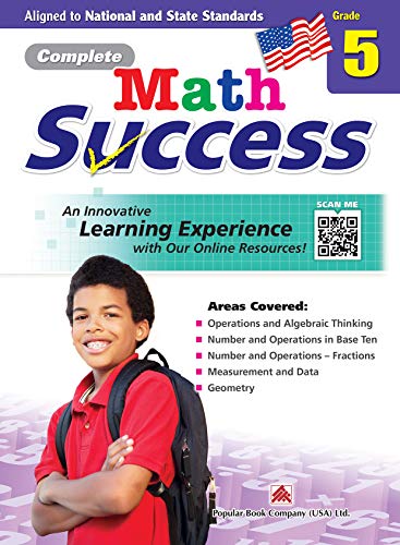 Complete Math Success Grade 5 - Learning Workbook for Fifth Grade Students - Math Activities Children Book - Aligned to National and State Standards