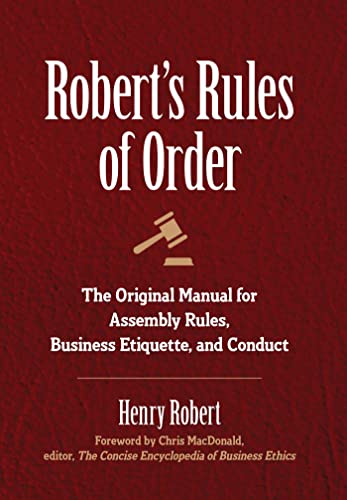 Robert's Rules of Order