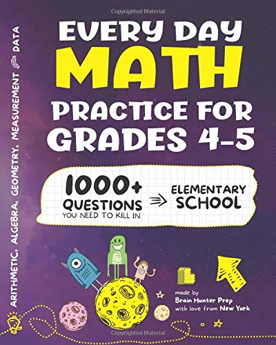 Every Day Math Practice Questions You Need to Kill in Elementary School Math Workbook Elementary School Study Practice Notebook Grades