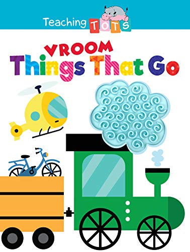 Things That Go Vroom Silicone Touch and Feel Board Book Sensory Board Book