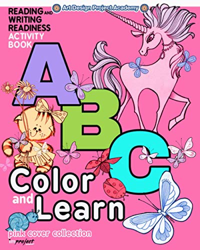 ABC color and learn: Pink cover collection: Reading and writing readiness activity book (Art Design Project Academy)