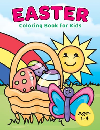 Easter Coloring Book for Kids Ages 1-4