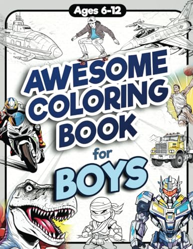 Awesome Coloring Book for Boys