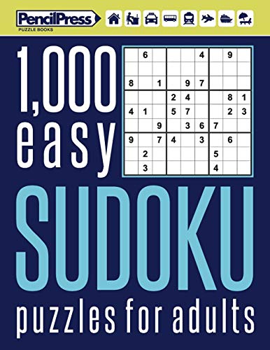 1000 easy Sudoku puzzles book for adults