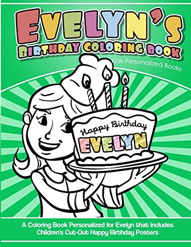 Evelyn's Birthday Coloring Book Kids Personalized Books