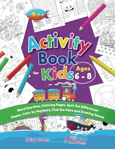 Activity Book for Kids Ages 6-8