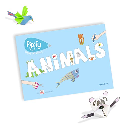Pipity Animals with 25 Animals to colour, create and play with. Includes 'How to Make' YouTube videos