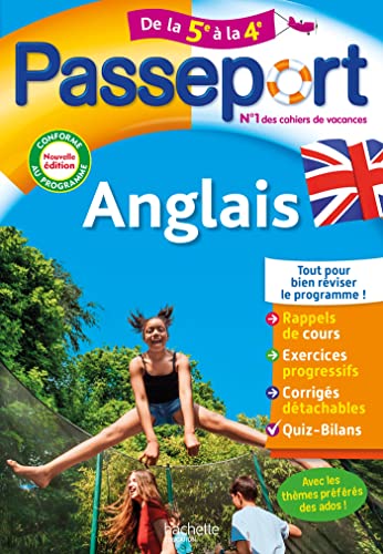 Passeport - Anglais - De la 5e à la 4e - Cahier de vacances 2026