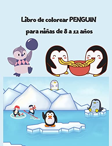 Libro de colorear PENGUIN para ninas de 8 a 12 anos