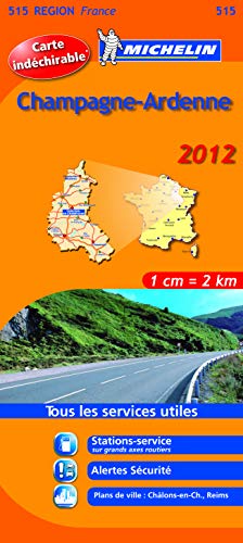 MICHELIN WEGENKAART 515 CHAMPAGNE ARDENNE 2012 (Regionale kaarten Michelin)