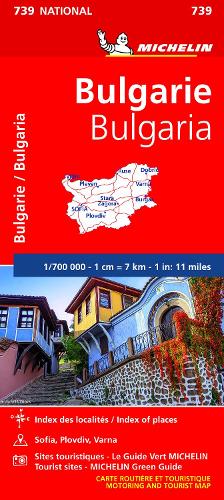 Bulgaria - Michelin National Map 739