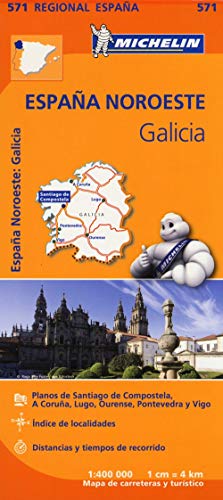 Galicia - Michelin Regional Map 571