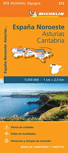 Asturias Cantabria - Michelin Regional Map 572