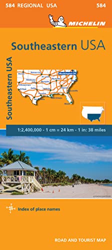 Southeastern USA - Michelin Regional Map 584