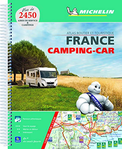 France Camping Car Atlas A4 spiral atlas