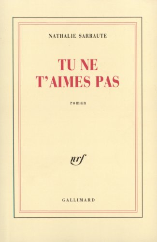 Tu ne t'aimes pas