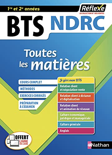 Négociation et Digitalisation de la relation client BTS NDRC 1/2 (Toutes les matières Réflexe N°8) (08)