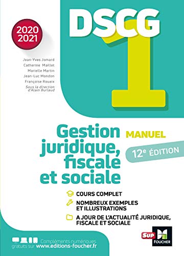 DSCG 1 - Manuel et applications - Millésime 2020-2021