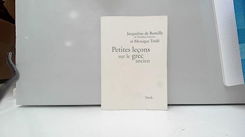 Petites Leocons Sur Le Grec Ancien