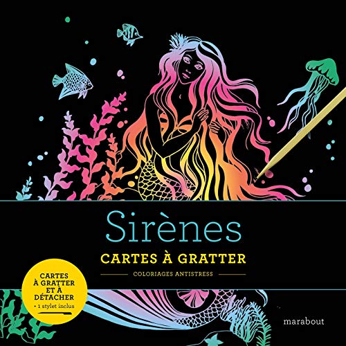 Cartes à gratter - Sirènes: Cartes à gratter et à détacher. Avec 1 stylet