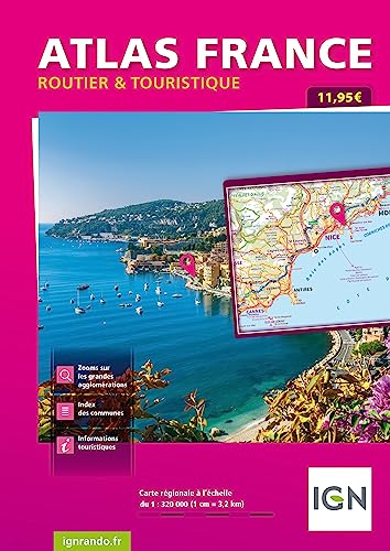 France atlas spiral tourist 2019/2020