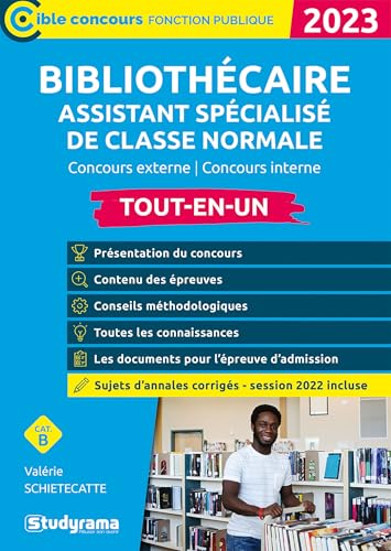 Bibliothécaire assistant spécialisé de classe normale: Concours externe / Concours interne