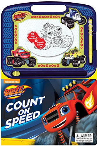 Nickelodeon Blaze and the Monster Machines Count on Speed Storybook and Magnetic Drawing Kit
