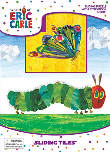 The World of Eric Carle Sticker Book Treasury Sliding Tiles - Jigsaw Puzzles for kids, 10-page storybook, 1 plastic sliding puzzle to enjoy