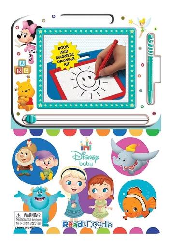 Disney Baby: Activity Book Learning, Writing, Sketching with Magnetic Drawing Doodle Pad for Kids