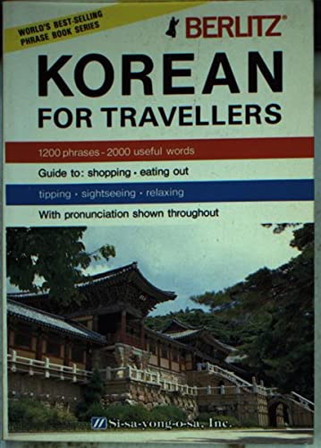 Berlitz Korean for Travellers Phrase Book