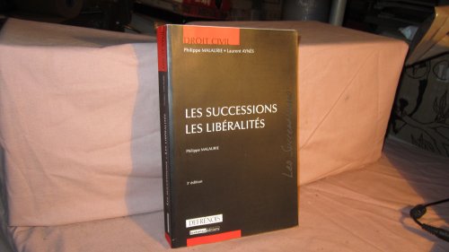 Les successions, les libéralités