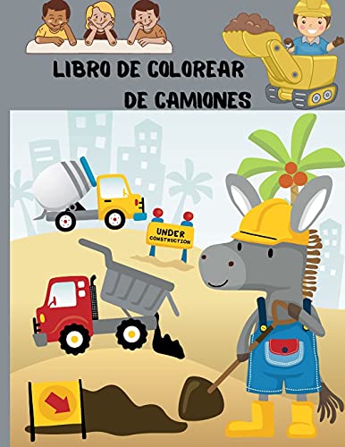 Libro de colorear de camiones