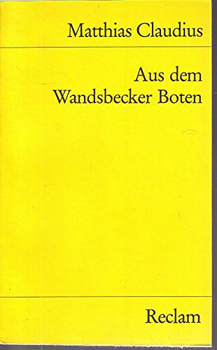 Aus dem Wandsbecker Boten.