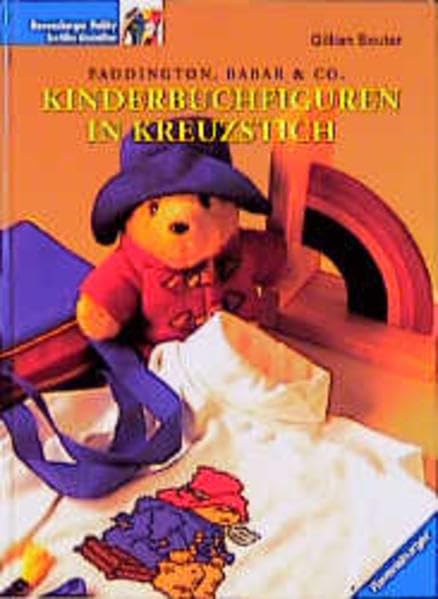 Kinderbuchfiguren in Kreuzstich. Paddington, Babar und Co.