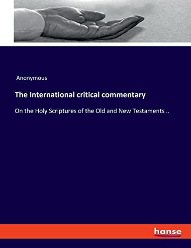 The International critical commentary