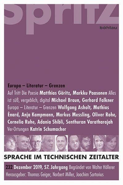 Europa - Literatur - Grenzen: Sprache im technischen Zeitalter 232, Jg. 57, Heft 4