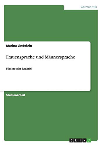 Frauensprache und Mannersprache