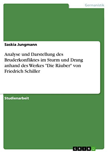 Analyse und Darstellung des Bruderkonfliktes im Sturm und Drang anhand des Werkes Die Rauber von Friedrich Schiller