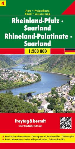 Rhineland-Palatinate - Saarland Sheet 4 Road Map 1:200 000