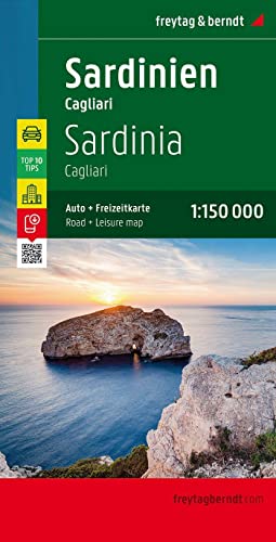 Sardinia - Cagliari Road Map 1:150 000