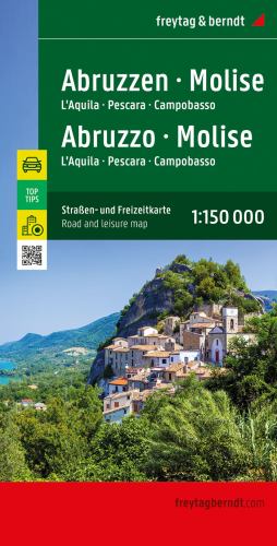 Abruzzo - Molise, Street and Activity Map 1:150.000, freytag