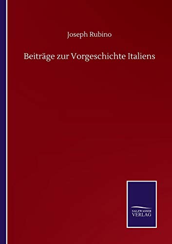 Beitrage zur Vorgeschichte Italiens