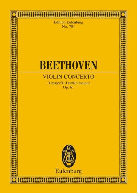 Violin Concerto in d Major, Op. 61 - New Edition
