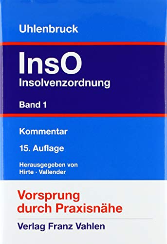 Insolvenzordnung Bd. 1