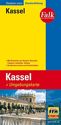 Falk Stadtplan Extra Kassel 1:17 500: Mit Ortsteilen von Ahnatal, Baunatal, Fuldatal, Lohfelden, Vellmar