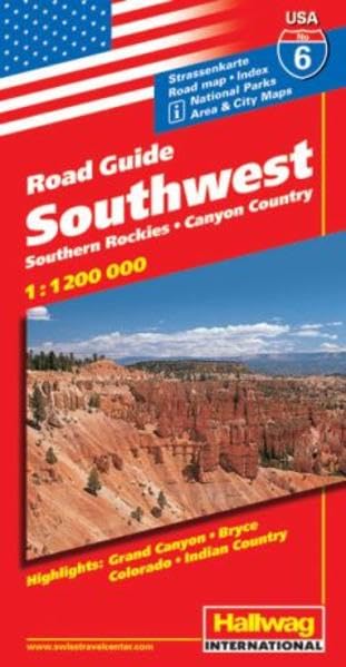 USA-6-Zuid-West/South. Rockies hallwag (+r)