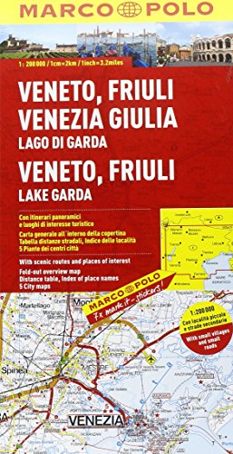 Italy - Veneto, Friuli, Lake Garda Marco Polo Map