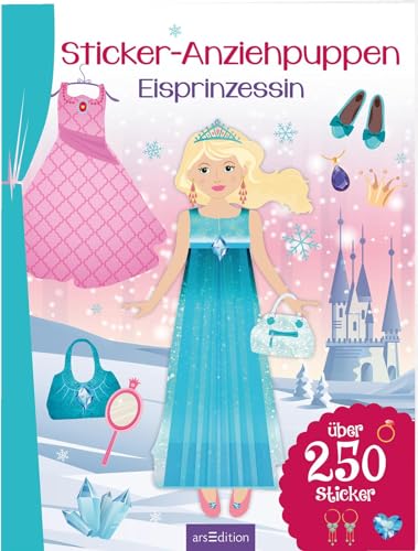 Sticker-Anziehpuppen Eisprinzessin: Über 250 Sticker