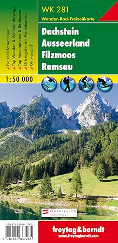 Dachstein - Ausseerland - Filzmoos - Ramsau Hiking + Leisure Map 1:50 000